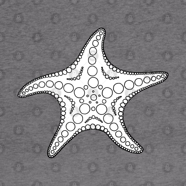 Starfish (black/white) by calenbundalas